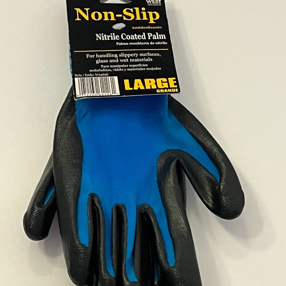 MidWest non- slip Nitrile coated palm Gloves